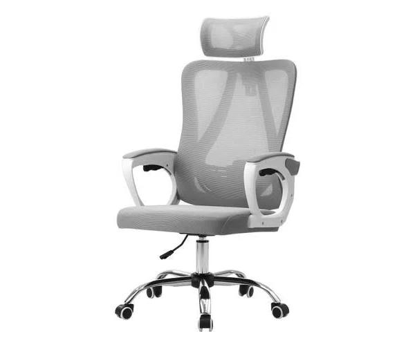 Oikiture Mesh Office Chair Adjustable White