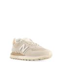 New Balance Unisex 574 White - Size 4.5