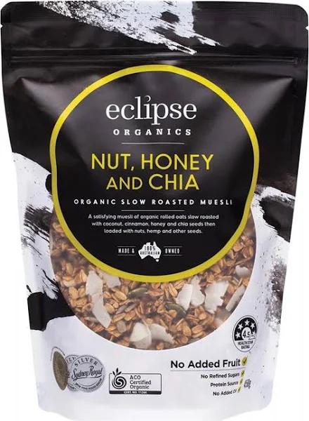 Eclipse Organics Organic Muesli Nut, Honey & Chia - 450g