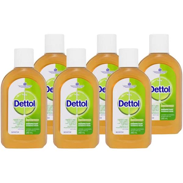 Dettol Antiseptic Disinfectant Household Grade 6pk 250ml