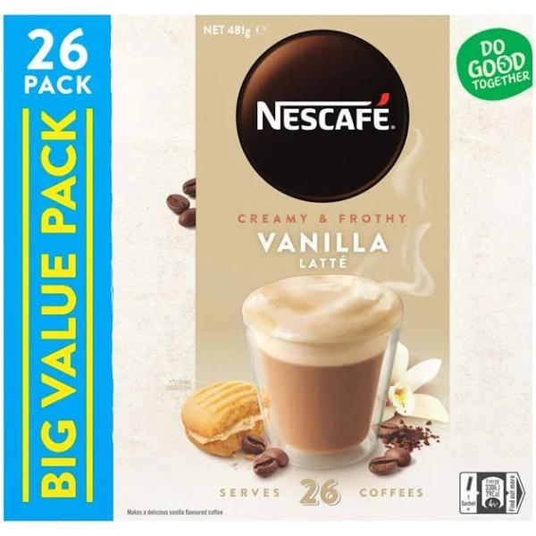 Nescafe Coffee Sachets Vanilla 26 Pack