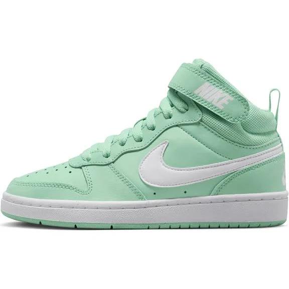 Nike Court Borough Mid 2 GS Kids Casual Shoes Green/White US 4