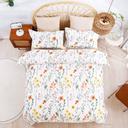 Dreamaker 100% Cotton Sateen Quilt Cover Set Daisy Print King