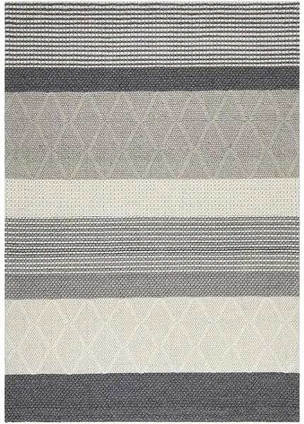 Karlsson Wool Hatch Textured Rug - 320X230CM