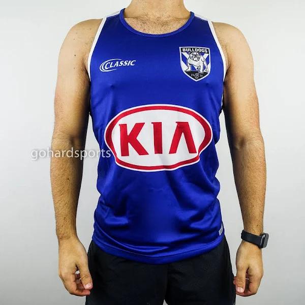 Canterbury Bulldogs 2019 Nrl Training Singlet In Royal Blue (mens +