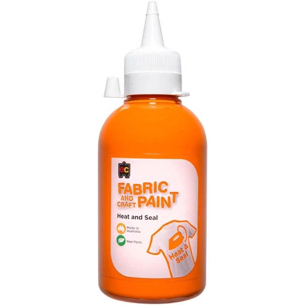 Educational Colours Fabric Craft Paint 250ml Orange