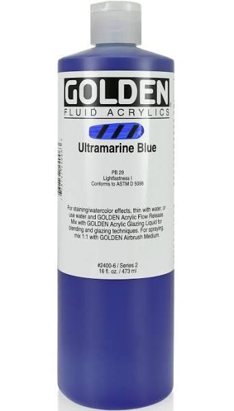 Golden Fluid Acrylic 473ml Ultramarine Blue