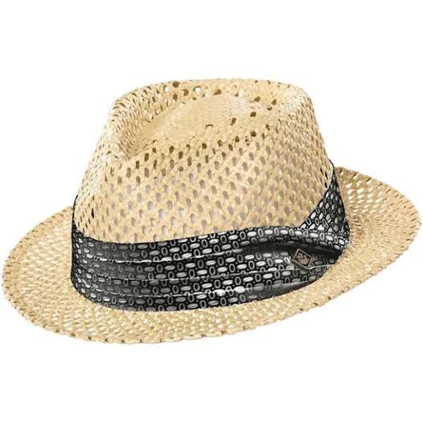 Goorin Brothers Straw Hat Fully Ventilated Trilby Sombrero Sun Summer Fedora Protection - Natural - M