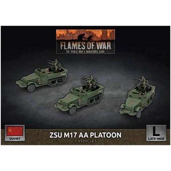 Flames of War: ZSU M17 Anti-Aircraft Platoon (x3 Plastic)