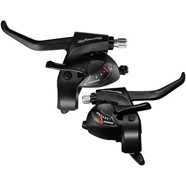 Shimano Shift/Brake Lever Set, ST-TX800, Tourney TX, 3x8-Speed Black