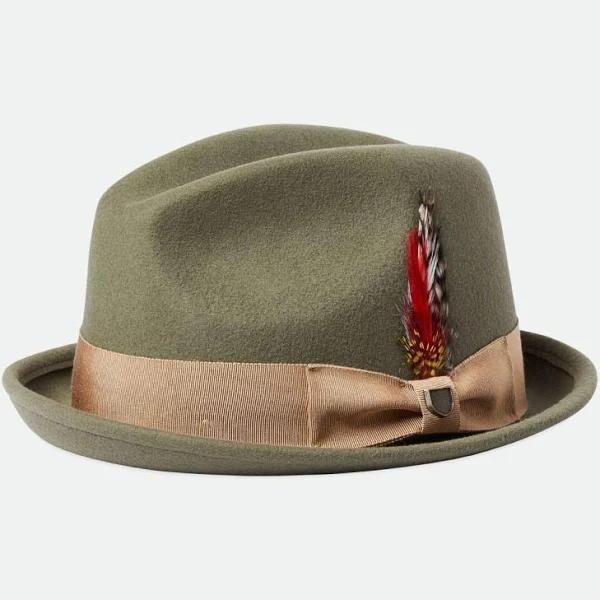 Brixton Gain Fedora Olive Surplus/Sand XL