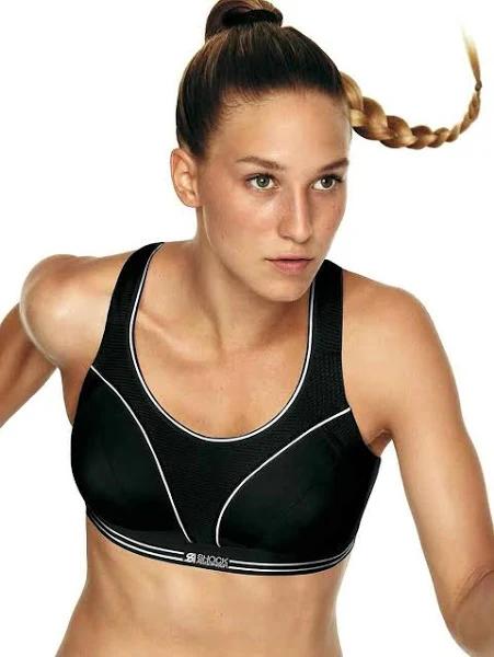 Shock Absorber Ultimate Run Sports Bra - Black/Silver - 12A