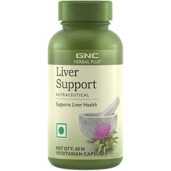 GNC Herbal Plus Liver Support - 60 Vegetarian Capsules