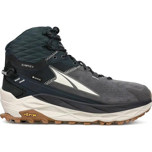 Mens Altra Olympus 5 Hike Mid GTX/Black/Gray/14