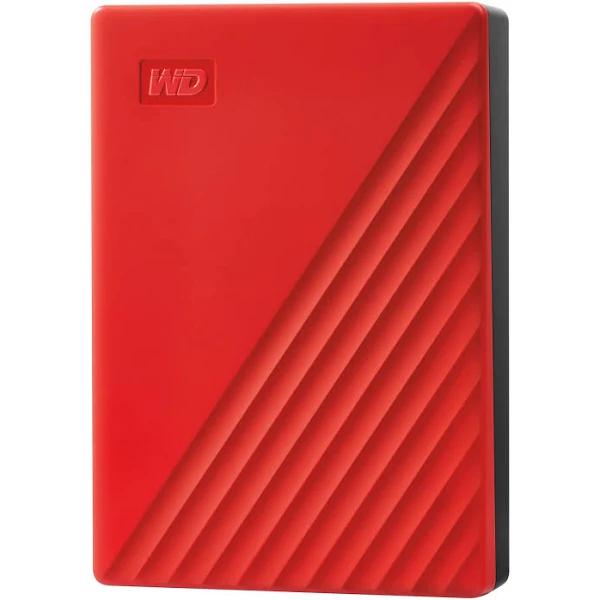 WD 6TB My Passport Portable Hard Drive, Red - WDBR9S0060BRD-WESN