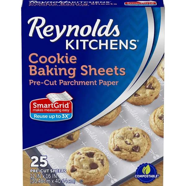 Reynolds Cookie Baking Sheets Non-stick Parchment Paper, 25 Sheet, 4