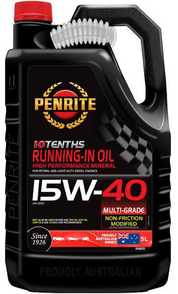 Penrite 10 TENTHS Running-in 15W-40 Engine Oil 5L