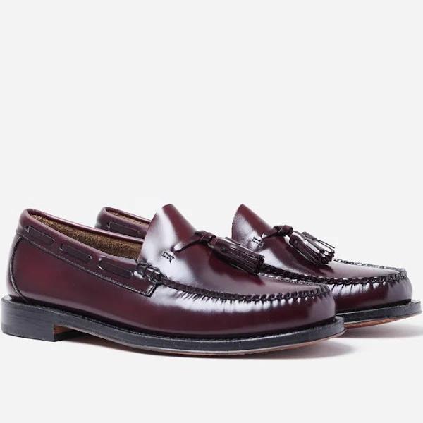 G.H.BASS Mens Weejun Heritage Larkin Moc Tassel Loafers in Wine Size: