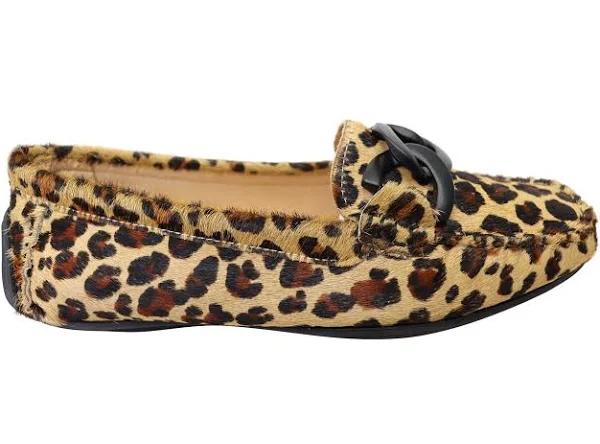 Savelli Emile Womens Comfortable Leather Loafer Shoes Made in Brazil Leopard 7 AUS or 38 EUR