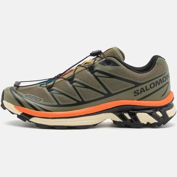 XT-6, Deep Lichen Green / Black / Red Orange / 12.5 UK