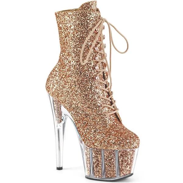 ADORE-1020G Rose Gold Glitter/Rose Gold Glitter Ankle Boot 6