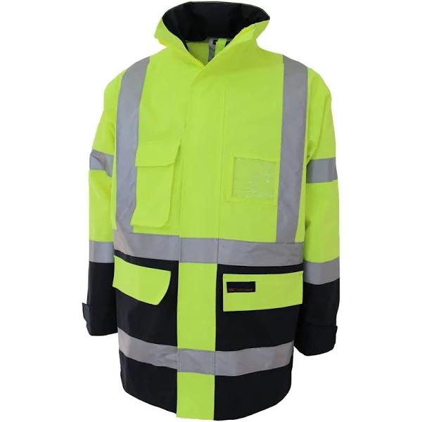 DNC HiVis H Pattern Two Tone Biomotion Tape Jacket (3962) L / Yellow/Navy