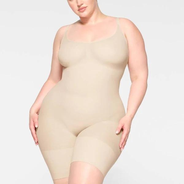 SKIMS Mid Thigh Bodysuit | Sand | Light Neutral | Everyday Sculpt | S | Small | Women's