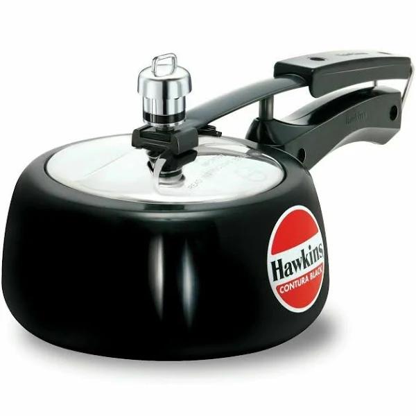 Hawkins Cb15 Hard Anodised Pressure Cooker, 1.5-Liter, Contura Black