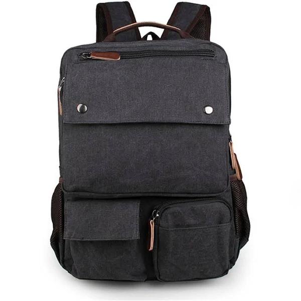 Grey Compact Backpack - For Men - Delton Bags