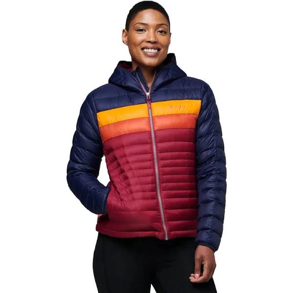 Cotopaxi Fuego Down Hooded Jacket - Women's Maritime/Raspberry Extra Small FDJ-F22-MTRAZ-W-XS