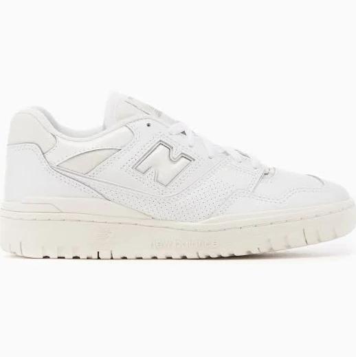 New Balance 550 Patent Sneakers in Triple White