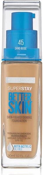 Maybelline Super Stay Better Skin Foundation, Sand Beige, 1 fl. oz.