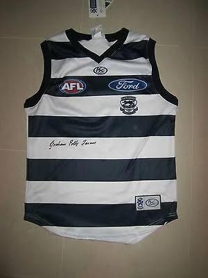 Graham Polly Farmer Hand Signed Geelong Cats Jumper