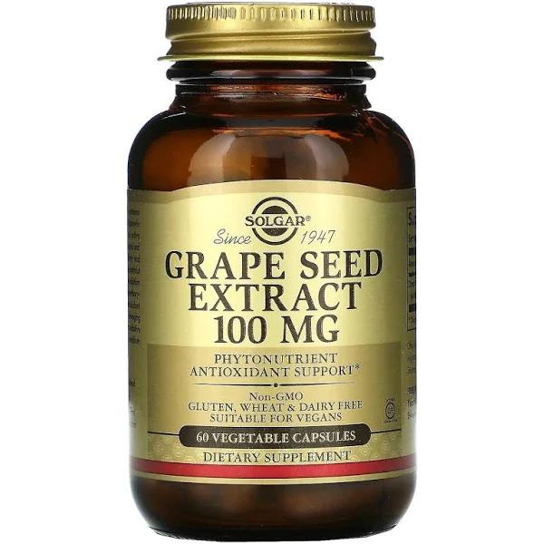 Solgar Grape Seed Extract 100 MG - 60 Vegetable Capsules