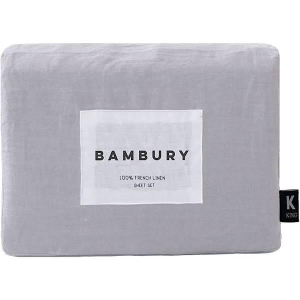 Bambury French Linen Sheet Set | Silver | Queen