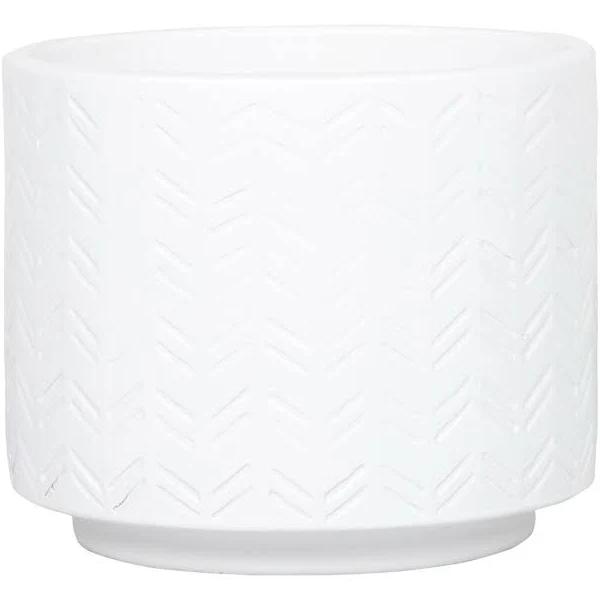 Lotus 260 x 310mm White Round Footed Dash Planter