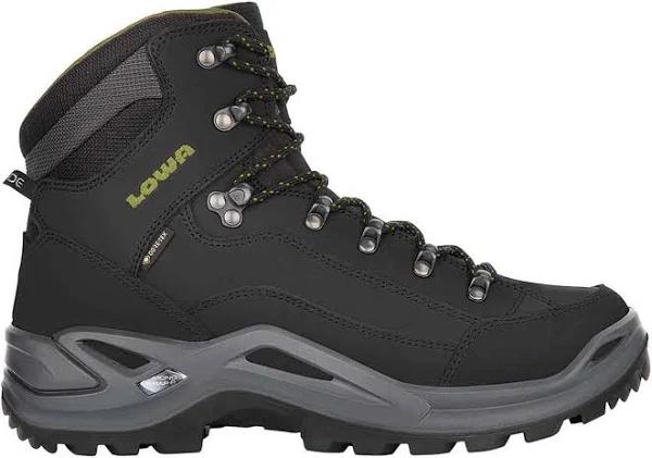 Lowa Renegade GORE-TEX Mid Boots Black Yellow Logo - 46.5