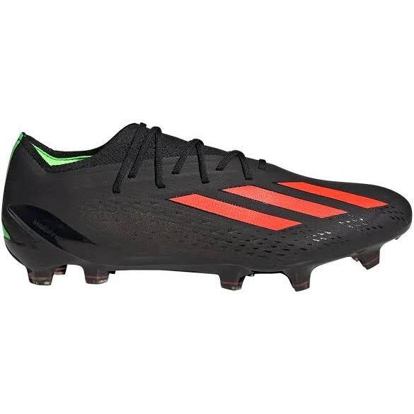 adidas-X Speedportal.1 Firm Ground Boots-Unisex-Core Black / Solar Red / Solar Green-11