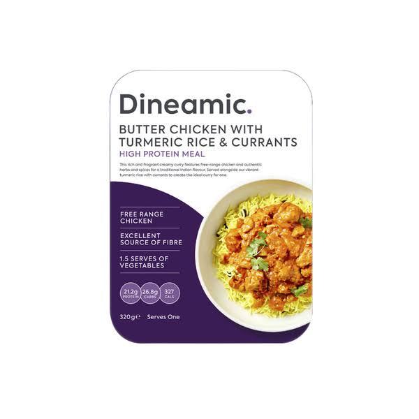 Dineamic Butter Chicken Curry With Turmeric Rice & Currants 320g