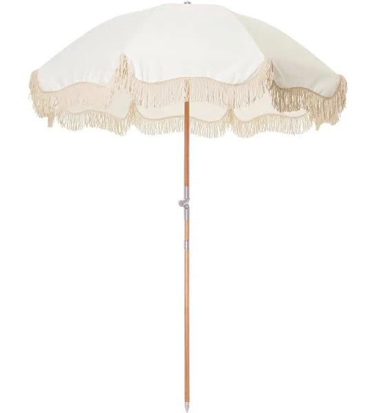 Business & Pleasure Co - Premium Beach Umbrella - Antique White