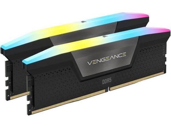 Corsair Vengeance RGB 32GB (2 x 16GB) 288-Pin PC RAM DDR5 6000 (PC5 48000) Desktop Memory Model CMH32GX5M2B6000C36