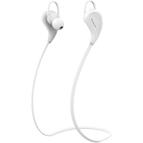 Simplecom BH330 Sports In-ear Bluetooth Stereo Headphones White