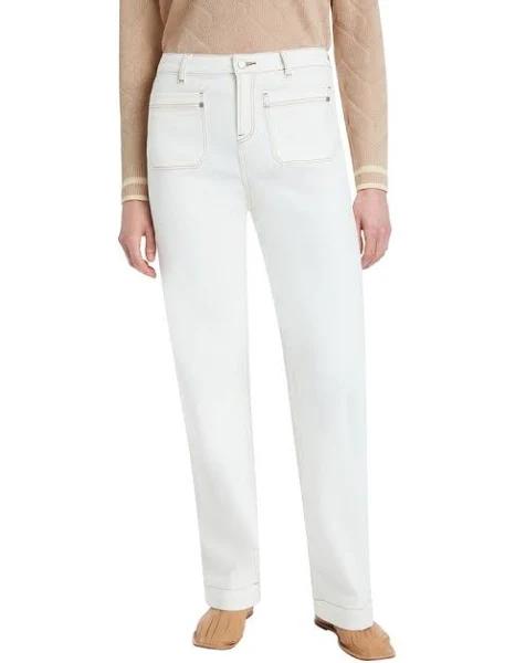 David Lawrence Joleen Wide Leg Jean in White 16