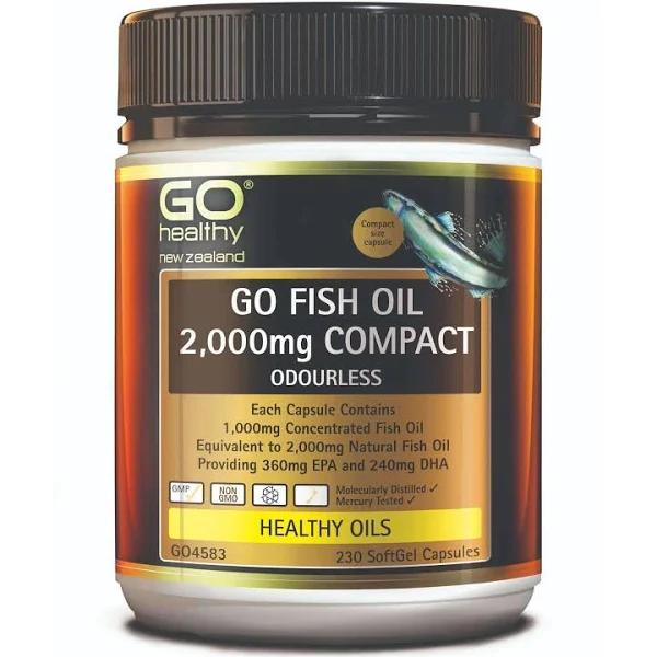 GO Healthy Go Fish Oil 2000mg 230 Capsules