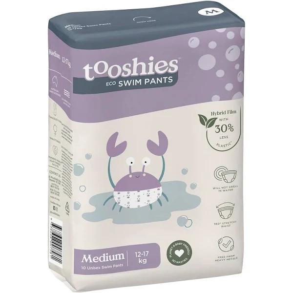 Tooshies Eco Toddler Swim Pants Medium Unisex 12-17kg 30pc