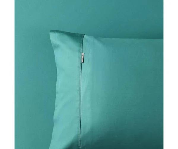 400 Thread Count Aqua [Size: King Size Pillow Case] Allura Linen Hotel