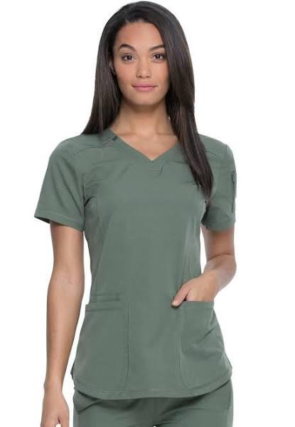 DYNAMIX Scrubs V-Neck Top Olive / L