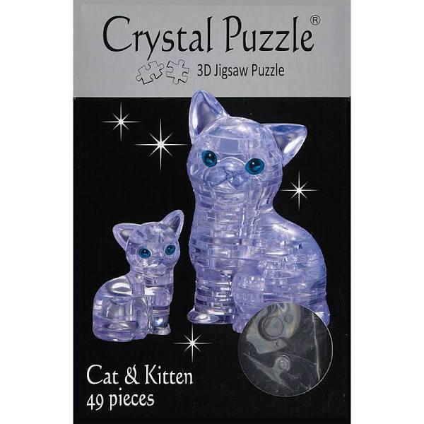 3D Cat & Kitten Crystal Puzzle