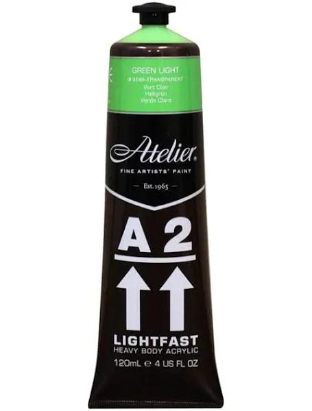 A2 Lightfast Heavy Body Acrylic 120ml Green Light