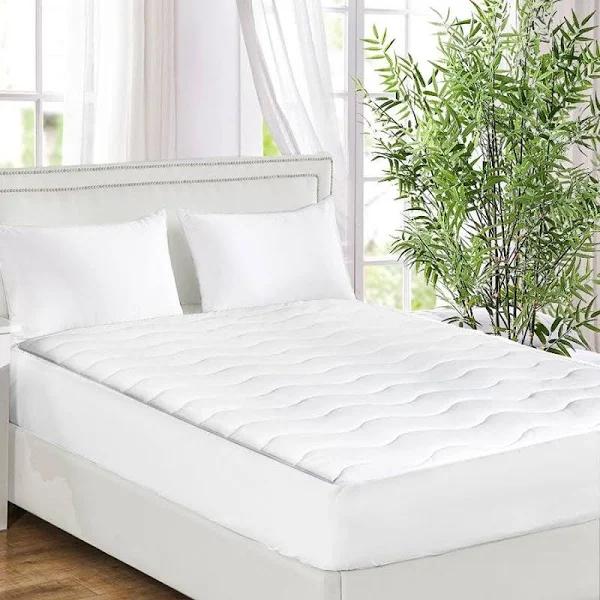 Dreamz Cool Mattress Topper Protector Summer Bed Pillowtop Pad King Cover